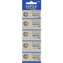 Stylmenplus Supex CR1225-C5 3V Lityum Düğme Pil 5'li Paket