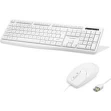 Shopwave Klavye ve Mouse Seti - Beyaz KM8519