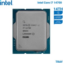 Novis Liora Intel Core I7 14700 Tray 2.1ghz 20 Çekirdek 33MB Akıllı Önbellek Soket 1700 Kutusuz Işlemci
