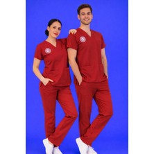 Likralı Sağlık Meslek Mensupları Lisans-Lisans Üstü Forması (Biking Red)