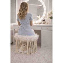 Tasaryum Peluş Puf ve Kedi Yatağı Birleşik Tasarım