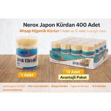 Starseven Nerox Japon Kürdan 400 Adet Ahşap Hijyenik Kürdan