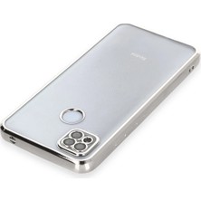 No35 Newface Xiaomi Redmi 9c Kılıf Razer Lensli Silikon - Gümüş