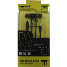 Novis Liora Megatech Papada PA800 Siyah Renk Mikrofonlu Mıknatıslı Kulaklık