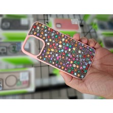 Epro iPhone 14 Pro Max Gerçek Parlak Işıltılı Doğal Taşlı Içi Kadife Yüksek Kalite Kılıf