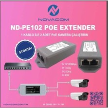 Negok Nova ND-PE102 Poe Extender 10-100 Mbps 1 Input 2 Output 30W