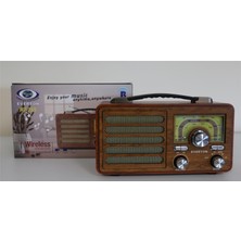 AK-SA-STR Everton RT-755 Bluetooth Fm-Usb-Tf-Aux Şarjlı Nostaljik Radyo