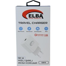 Elba ELB10 10W 3.0A Hızlı Şarj Akıllı Koruma USB Ev Şarj Kafa