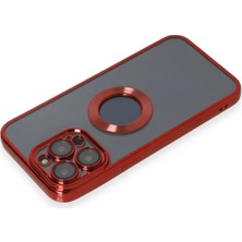 No35 Newface Iphone 14 Pro Max Kılıf Slot Silikon - Kırmızı