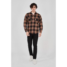 Glam Love Oduncu Gömlek - Kahverengi