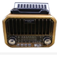 CT Stones Everton RT-685 Şarjlı,solarlı Nostaljik Radyo ( Bluetooth-Usb-Sd-Fm)