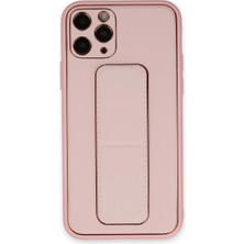 xirshop Iphone 11 Pro Max Kılıf Coco Deri Standlı Kapak - Pembe