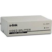 AK-SA-STR S-Link SL-2504 4 VGA 250MHZ Monitör Splitter