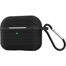 No35 Newface Airpods Pro 3 (3.nesil) Raven Silikon Kılıf - Siyah