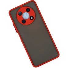 No35 Newface Huawei Nova Y90 Kılıf Montreal Silikon Kapak - Kırmızı