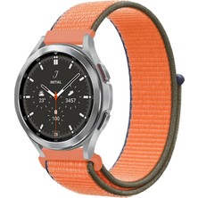 No35 Newface Watch 22MM Hasırlı Cırtcırtlı Kordon - Turuncu