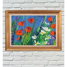 Giyense Altın Varaklı Çerçeveli Paspartulu Tablo HN674