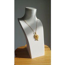 Saba Aksesuar sabaaksesuarr Çelik Çiçek Kolye