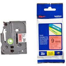 Zemira Brother TZE-421 9 mm Kırmızı Üzeri Siyah Laminasyonlu Etiket