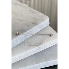 Jaida Moda Unisex 316L Cerrahi Çelik Ince Köprü Piercing
