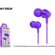 Cash Dukkan Hytech HY-XK30 Mobil Telefon Uyumlu Mor Kulak Içi Mikrofonlu Kulaklık