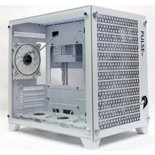 Negok Tiranozor Ti-Game Pulse-W 6 Rgb Fan Beyaz Mesh Gamıng Kasa Power Yok