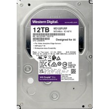 Wd 12Tb Purple Pro Wd122Purp 7200 Rpm 512Mb Cache Sata 6.0Gb-S 3.5" Harddisk İthalatcı Garantili