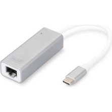 AK-SA-STR Digitus DN-3024 USB Type C Gigabit Ethernet Adaptörü, 1X10-100-1000 Port,1xusb Tip C Erkek Port