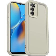 xirshop Oppo A16 Kılıf Viera Silikon - Krem