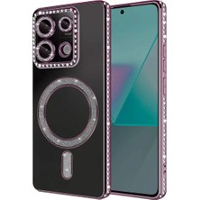 xirshop Xiaomi Redmi Note 13 Pro 4g Joke Simli Magneticsafe Kılıf - Pembe