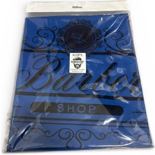 Kupa Penuar Dijital Baskılı Saç Kesim Önlüğü 130X150 cm Lastikli ve Kancalı Yaka