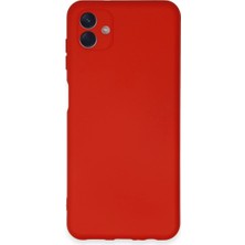 xirshop Samsung Galaxy A04E Kılıf Nano Içi Kadife Silikon - Kırmızı