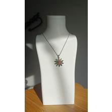 Saba Aksesuar sabaaksesuarr Çelik Papatya Silver Kolye