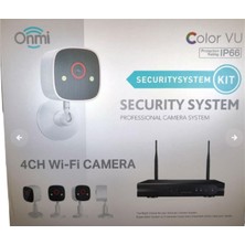 Apronx BS420 4 Kanal Nvr + 3mp 4 Kamera Full Color Mik. Wifi Set