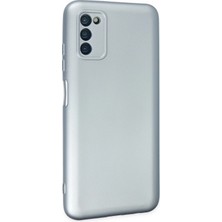 No35 Newface Samsung Galaxy A03S Kılıf Nano Içi Kadife Silikon - Sky Blue