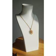 Saba Aksesuar sabaaksesuarr Çelik Papatya Gold Kolye