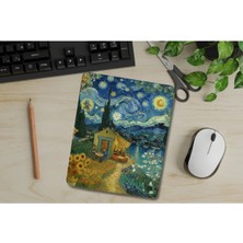 Ivart Van Gogh Karışık Desenli Bileklik Destekli Dikdörtgen Mouse Pad