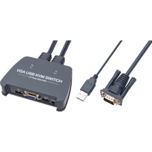 CT Stones Vcom DD211-2K 2 Port VGA 1080P@60Hz Plastik Kasa Kvm Switch