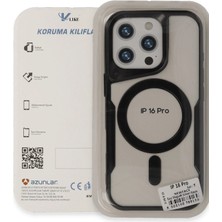 No35 Newface Iphone 16 Pro Kılıf Boyi Magsafe Silikon Kapak - Siyah