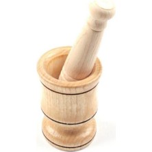 abnturk Ahşap Havan Sarımsak Döveceği Büyük Boy 12 cm