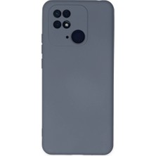 xirshop Xiaomi Redmi 10C Kılıf Nano Içi Kadife Silikon - Gri