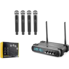 Maxdora Hadron HDX2792 Kablosuz 4-Mikrofon Vhf Siyah
