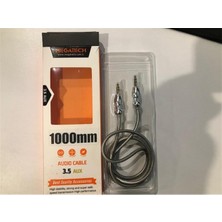 Novis Liora Elba ELB23 1mt Aux Stereo To Stereo Örgülü Kablo Siyah