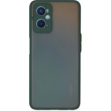 xirshop Oppo A96 Kılıf Montreal Silikon Kapak - Yeşil