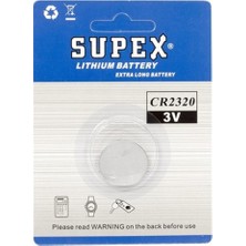 No35 Supex CR2320 3V Lityum Tekli Paket Pil