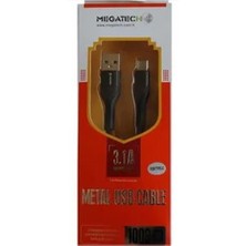 Stylmenplus Megatech 3.1A A Örgülü Serisi Micro Data Kablosu Siyah