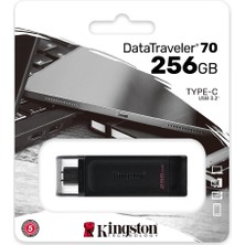 Freedom Storee Kingston DT70 256GB Usb-C 3.2 Gen 1 Type-C Flash Bellek