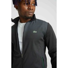 Lacoste Slim Fit Siyah Desenli Eşofman Takımı