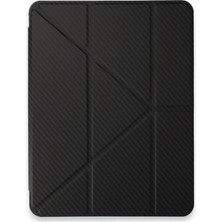 xirshop Ipad Pro 11 (2024) Kılıf Color Karbon Tablet Kılıfı - Siyah