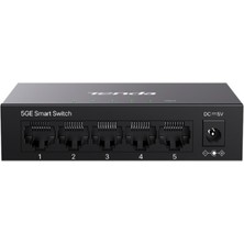 Cash Dukkan Tenda TEG2205D 5 Port 10-100-1000 Switch Cloud Yönetilebilir Çelik Kasa Switch